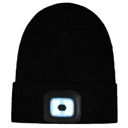 Kids Unisex Winter Beanie Hat with Removable LED Lights