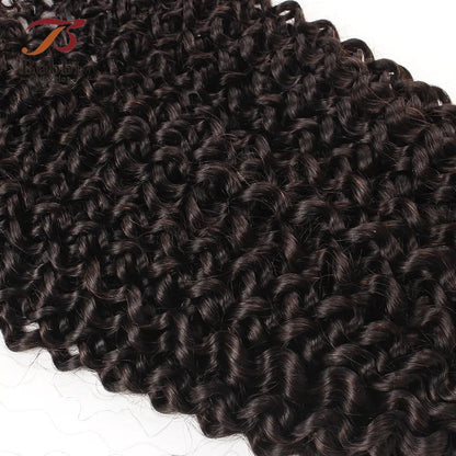 100% Human Hair Bulk for Braiding 1 Bundle Jerry Curly Natural Black Indian