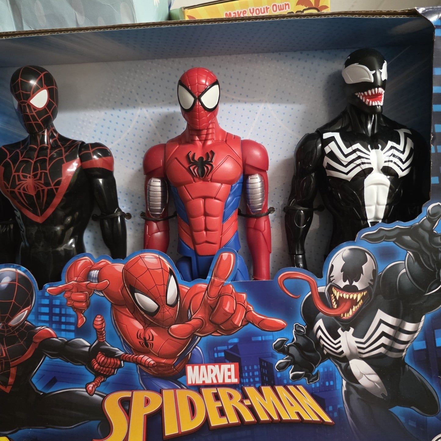 Hasbro Marvel Spider-Man Titan Hero Series - Miles Morales, Spider-Man and Venom