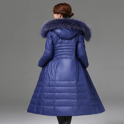 Women's Fashionable Hooded Thick Faux Fur Jacket