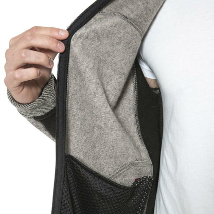 Mens Jynx Heavyweight Full Zip Fleece Jacket with Rib Effect