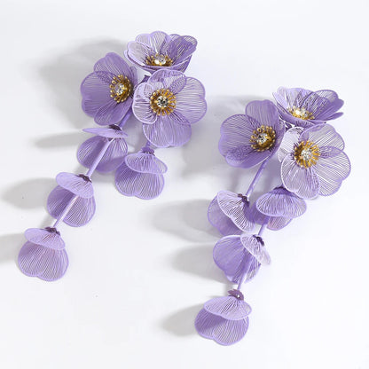 Best Lady 3pcs Handmade Flower Inlaid Rhinestone Vintage Jewelry Set - Perfect