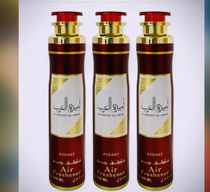 Arabian Air Freshener 6 x 300ml Long Lasting Room Spray Choose 6 Mix And Match