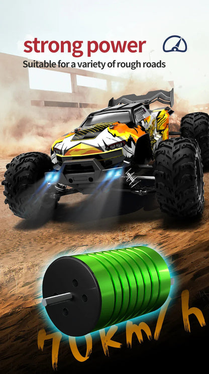 1:16 70KM/H Or 50KM/H 4WD RC Car With LED Remote Control Cars High Speed Drift
