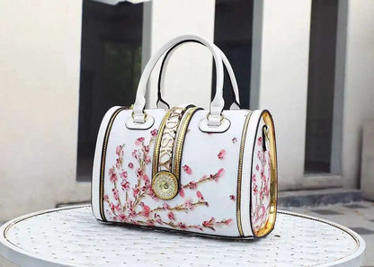 Large-capacity Women's Boston Barrel Handbags
