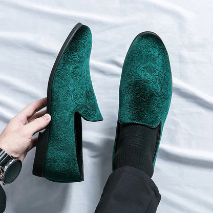 Men's Suede slip-on loafers