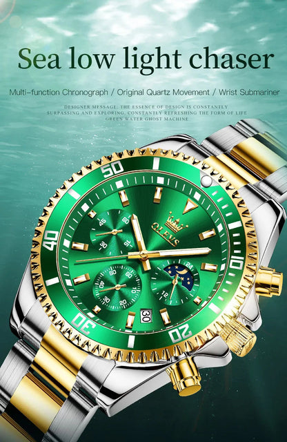 Men's Watches Top Brand Luxury Watch for Men Original Waterproof Stainless