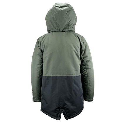 Kids Boys Padded Fleece Lined Parka Coat