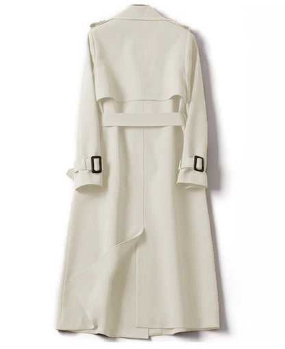Long Sleeve Trench Coat For Women Office Long Outerwears Jacket