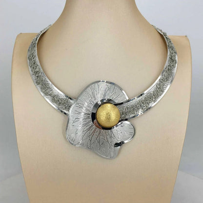 Fashion Dubai Gold-Plated Jewelry Set Simple Style African Necklace All Copper