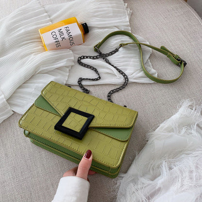 Net red chain small square bag