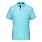 Men’s Solid Color Polo Collar Casual T-Shirt – Classic Slim Fit, Breathable Cotton