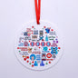 Christmas decoration isolated decorative mask