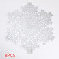 New Snowflakes PVC Hollow Anti-scalding Insulation Pad Table Bowl Mats Home Christmas Decor Heat Resistant Placemat Dining Table