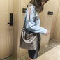 PU Simple Casual Chain One Shoulder Rivet Backpack