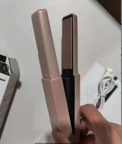 Hair Straightener Cordless Usb Hair Straightener Mini Ceramics Hair Curler 3 Constant Temperature Portable Flat Iron For Travel