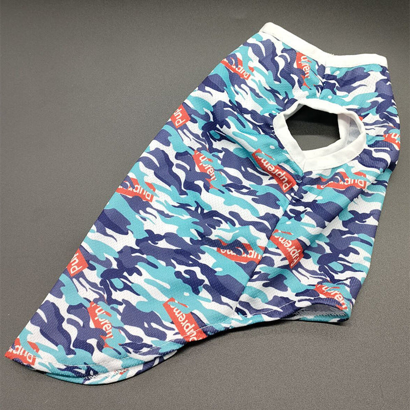 Spring And Summer Camouflage Dog Vest Clothes