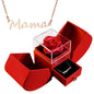 Eternal Rose Apple Gift Box Women Necklace Valentine's Day Wedding Jewelry