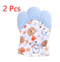 Baby teether baby anti-bite silicone molar gloves children's sound toys