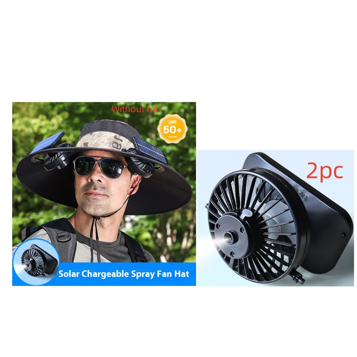 Camouflage Military Green Fan