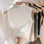 Women's Korean-style Half Turtleneck Knitted Inner Match Vest