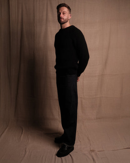 FISHERMAN KNIT 001 - Black