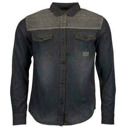 Mens Jack South Long Sleeved Contrast Denim Shirt