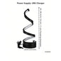 Modern USB Spiral LED Desk Lamp - Adjustable Flexible Lighting for Home Office & Study
