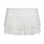 Stretchy Double-layer Lace Figure-flattering Dance Mini Skirt