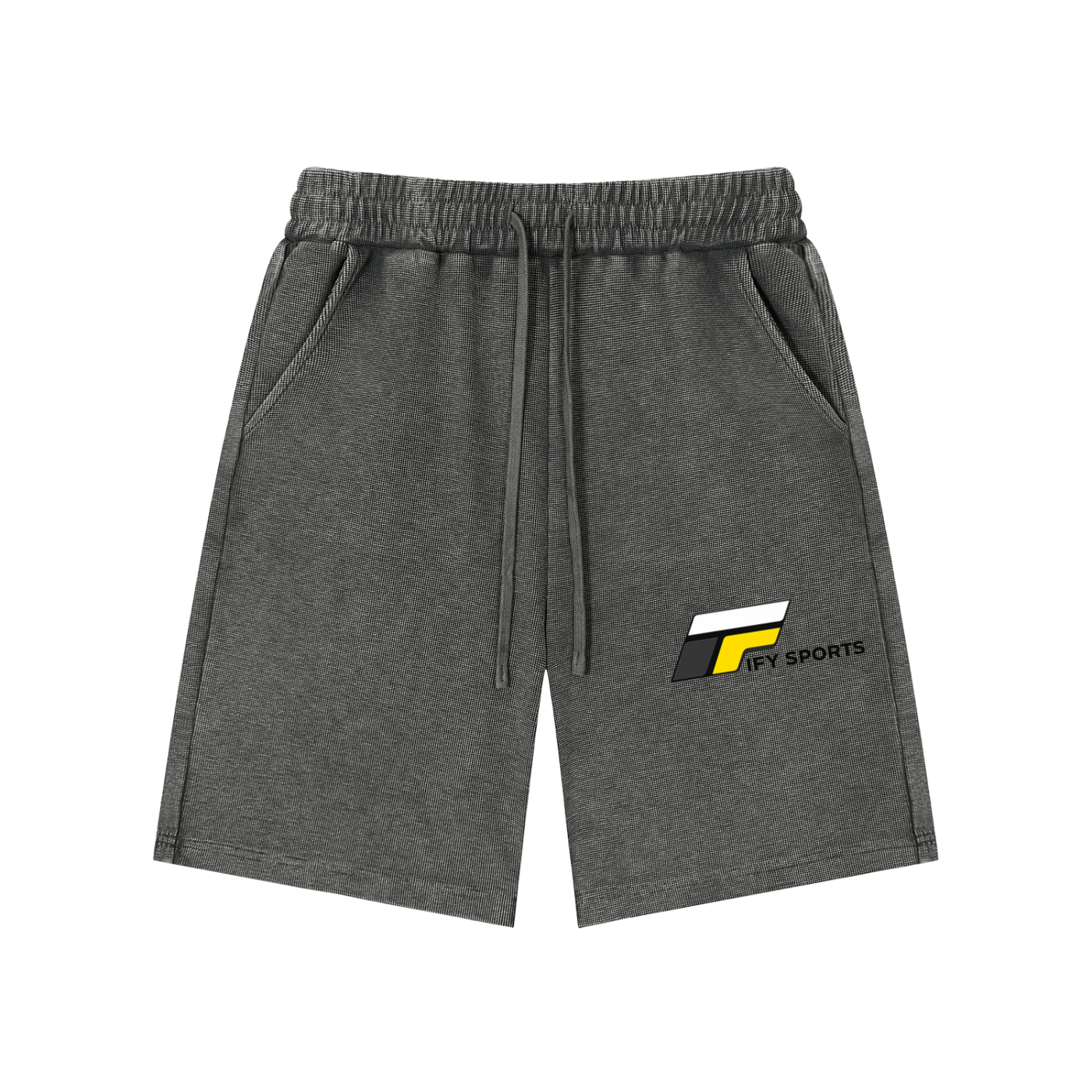 Mineral Wash Waffle Knit Shorts