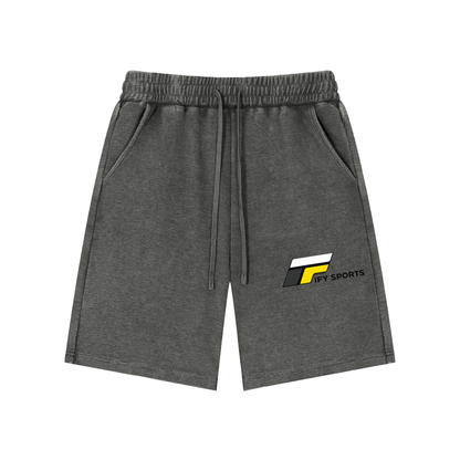 Mineral Wash Waffle Knit Shorts