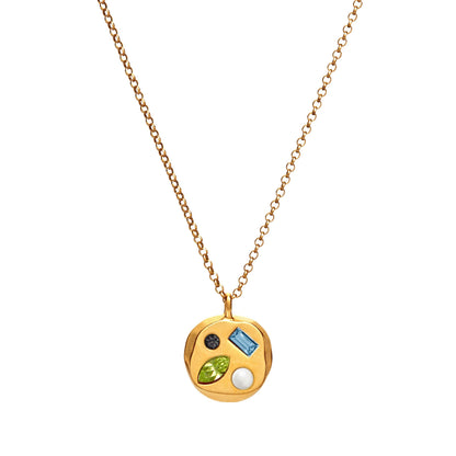 Colorful Zircon Mom Necklace December Birthday Stone Valentine's Day Gift Gifts For Moms Necklace
