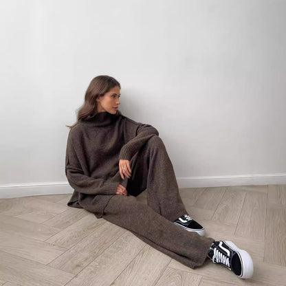 Fashionable With Side-slit Sweaters Women's Suit