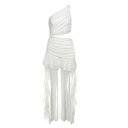 Women's Fashion Casual One-shoulder Dress