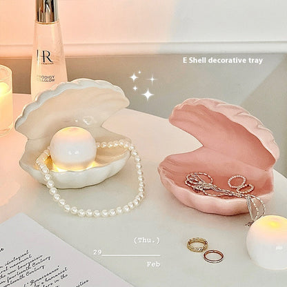 Cute Girl's Valentine's Day Birthday Gift Small Night Lamp Storage Box Tray