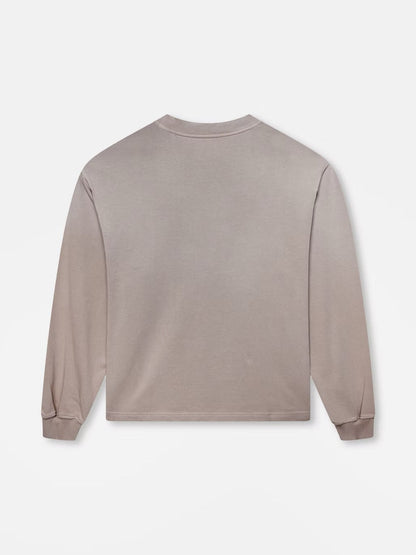 BLANK HEAVYWEIGHT FADE OUT LONGSLEEVE TEE MOCHA