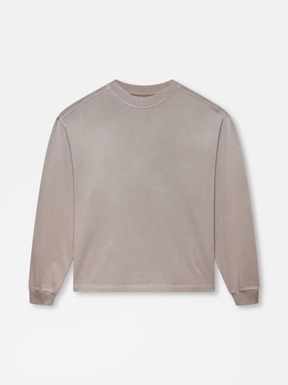 BLANK HEAVYWEIGHT FADE OUT LONGSLEEVE TEE MOCHA