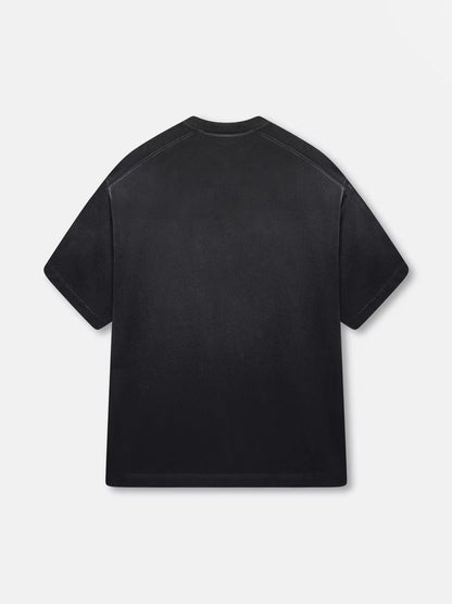 BLANK HEAVYWEIGHT FADE OUT TEE BLACK