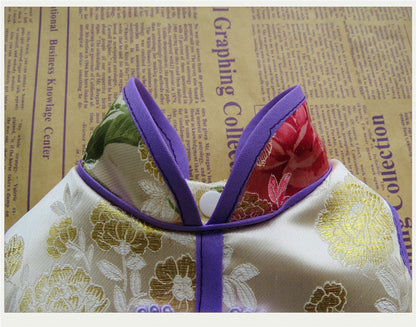 Pet Spring Summer And Autumn Clothes Tang Suit Brocade Cheongsam