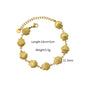 Shell Charm Titanium Steel Bracelet - Gold Plated Beach Jewelry for Women