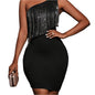 Women's Sexy One-Shoulder Sequin Dress