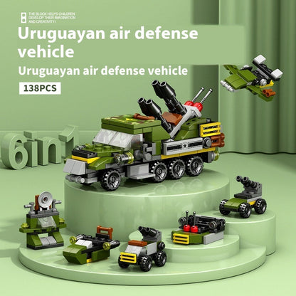 High Military Battleship Tank Special Police Armored Vehicle Children's Day Toy Gift Building Blocks