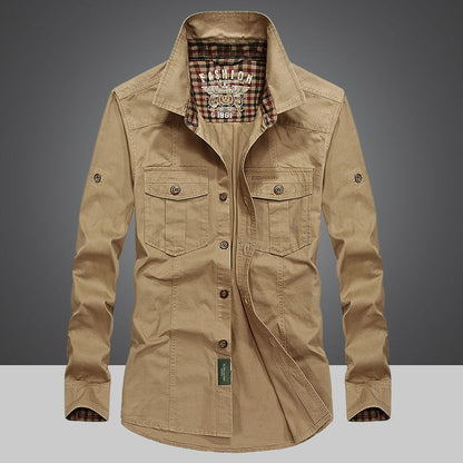 Spring And Autumn New Style Cotton Men Long Sleeve Lining