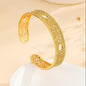 1pcs Luxury Style Gold Bracelet Hollowed Out Lace Flower Design Wedding Gold Jewelry