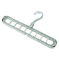 9-hole Clothes Hanger Organizer Space Saving Hanger Multi-function Folding Magic Hangers Drying Racks Scarf Clothes Storage