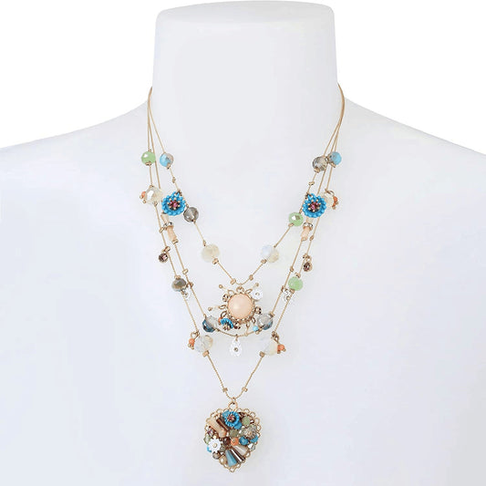 Bohemian Multi-layer Handmade Heart-shaped Beaded Women's Necklace