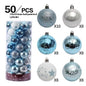 Christmas Decorations 6CM Painted PET