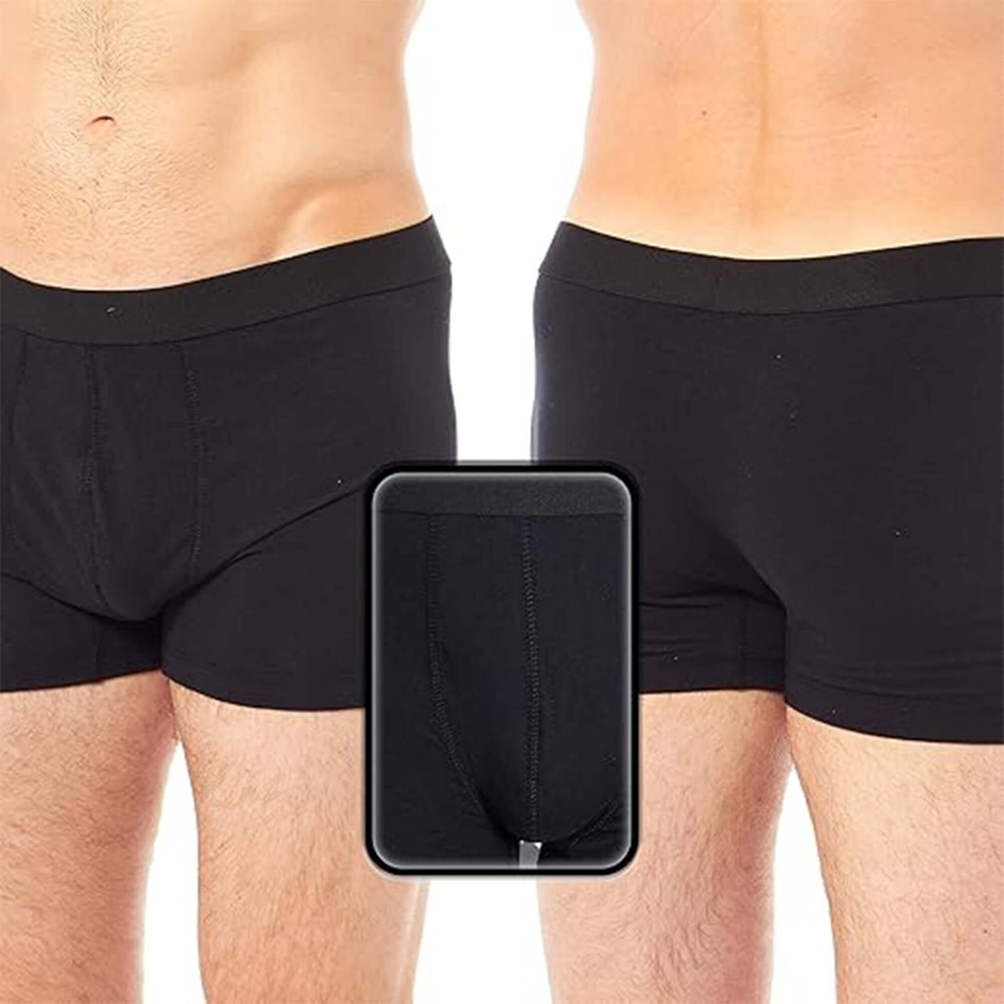 6 Pack Assorted Cotton Stretch Boxer Shorts Menswear Classic Activewear Breathable Comfort Fit Underwear with Waistband Black Navy Grey Boxershorts MB04 by Sock Stack
