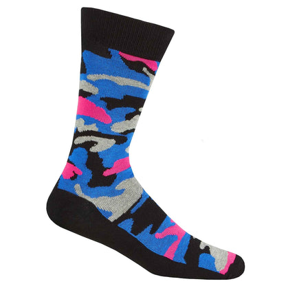6 Pairs Mens Fun Novelty Cotton Rich Socks Comfortable Breathable with Sculpted Heels and Toes Assorted Styles Perfect Fit UK 6-11 EUR 39-45 by Sock Stack
