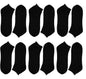 6 Pairs Mens Lightweight Breathable Cotton Blend Ankle Trainer Socks with Arch Support for Running Gym Everyday Wear in Black White Navy Grey Sizes UK 6-11 EUR 39-45 by Sock Stack